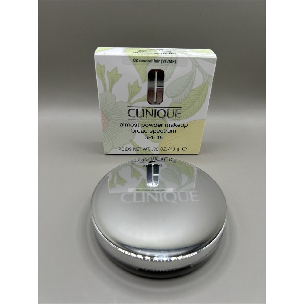 Clinique Almost Powder Makeup Broad Spectrum SPF 18 02 Neutral Fair(VF/MF) .35oz - Picture 5 of 9